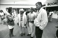 Ivan Chadima a Ivan Passer na US Open (1987, foto Miloš Forman)