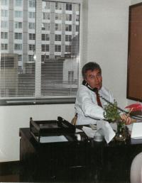 Ivan Chadima ve své kanceláři (NY, 1991)