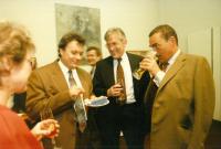 Vladimír Dlouhý, Karel Schwarzenberg, Ivan Chadima (Prague, ca. 1991)