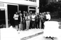 Večírek u Ivana Chadimy doma s Václavem Havlem a pro něj (cca 2003, foto Oldřich Škácha)