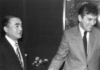 Ivan Chadima and The Prime Minister of Japan Nakasone (1985)
