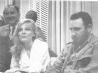 Karla Chadimová a Fidel Castro (cca 1966)