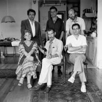 Editors of the Beszélő, 1986 (Ferenc Kőszeg, Sándor Szilágyi, János Kis, Ottilia Solt, györgy Petri, Miklós Haraszti)