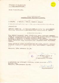Lengyel Gabriella rendőrhatósági figyelmeztetése, 1980