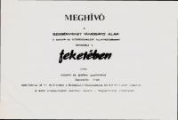 Invitation for premiere of "In Black" anthology