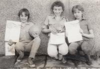 David Kabzan, vlevo, 1980