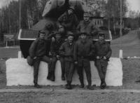 Řidiči tanků, pravděpodobně v Boleticích v roce 1980
