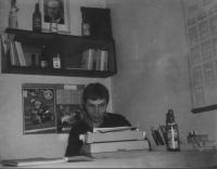 Miloš Špitálský in the office