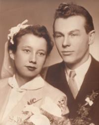 Manželé Eva a Liboš Bubnovi, Praha - Letná 10. 4. 1954