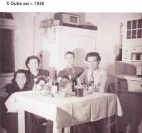 Rodina v Dubé po válce