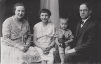 Mother, stepsister, Otakar Nigrin, father
