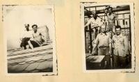 V. Procházka, PTP, na stavbě voj. Bytů v Plzni s kamarády, ´52 - ´53