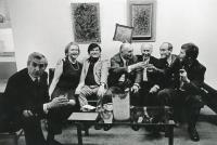 From the Left: František Dvořák, Anežka Slavíková, Ota Janeček, Zdeněk Sklenář, Josef Liesler, Karel Vysušil, Vladimír Suchánek (Prague, ca. 1974)