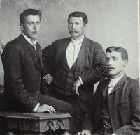 Jan Punčochář with his friends