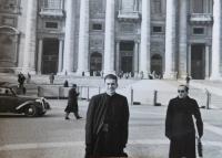 Jaromír Navrátil během studia Lateránské univerzity v Římě