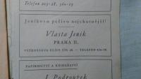 Historical advertisement for Jeník's bakery
