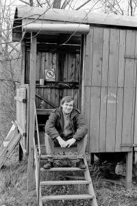 Petr Hořejš v maringotce