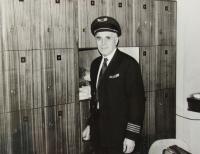 Pavel Tauber jako pilot Československých aerolinií v 70. letech