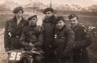Ferdinand Vrtal při motocyklových závodech před 2. sv. válkou