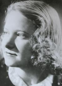 Mrs Kubrychtová as a young woman