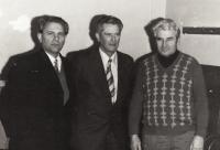 Pastors without approval - from the left: Vladimír Kalus, Jiří Veber, Miroslav Rodr - around 1980