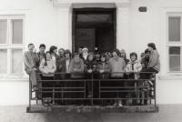 Fara Prosetín - balkon - mládež - Silvestr 1987