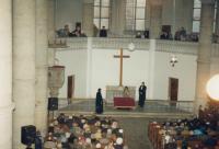 Farářská instalace v Brně - Červený kostel - cca 1991