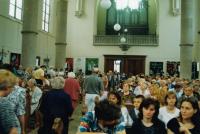 Church service in Red church in Brno - around 1995
