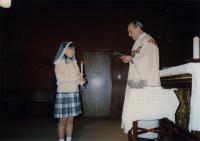 Křest, univerzitní kaple Sophia University, Japonsko, 7. 1. 1996