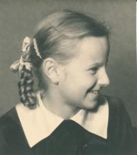 Zdeňka, školní podobenka, Kralupy 1950