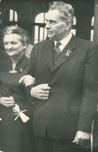 Rodiče Jaroslav Kříže, svatba Zdeňky a Jaroslava, Praha 1962