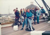 Školní zájezd do Anglie s žáky ZŠ s rozšířenou výukou Horáčkova Praha 4, Londýn, 1989