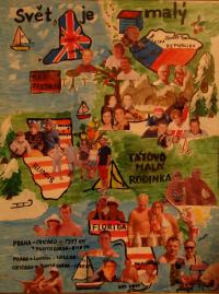 Rodinné tablo, jehož autorkou je vnučka pamětnice žijící na Floridě, 2014