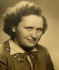 Zdena's mother, Horní Rotava, around 1960