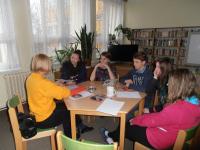 Student team meeting Marta Schwarcová