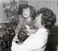 Jan Špilar - dětství, s maminkou
