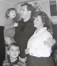 Jan Špilar - dětství, s rodiči