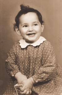 Růžena as 2 years old girl, 1939