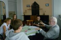 Václav Hrůza během natáčení