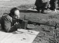 Josef Nitra Taking Part in Military Training (1980s)