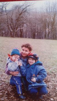Iva s vnoučaty ve Ždánicích