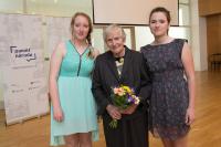 Marie Vítovcová s Natálií Kaštovskou a Eliškou Zitovou ze ZŠ Fr. Plamínkové květen 2016