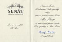 Stříbrná medaile Senátu ČR 2010