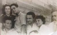 In Izrael, from the right - Jan Brammer, Eva Juhnová, Jiří Juhn, Meir Lederer, Michal Efrat
