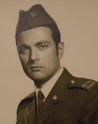 Detail photo of Vit Ryšánek in the army in 1968