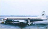 Letadlo, se kterým Miloš přiletěl do Kanady, Bristol Britannia, CUBANA de AVIACION, 1962