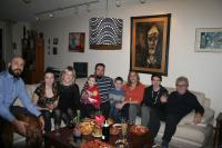 Dr Skála s rodinami synů Petra a Martina, Vancouver, 2016