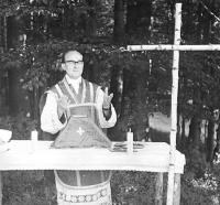 První katolický esperantský tábor v Herborticích v roce 1969