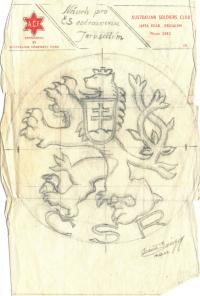 The Coat of Arms of the Czechoslovakia (the sketch)