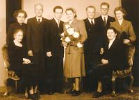 Jaroměřská Jiřina, 1953, svatba
